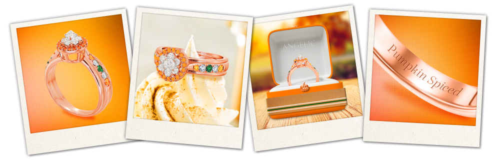 Angelic Diamonds - Pumpkin Spiced Latte Ring